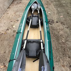Old Town 160T Tandem Kayak With Paddles