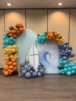 Surf Theme Party Backdrop 