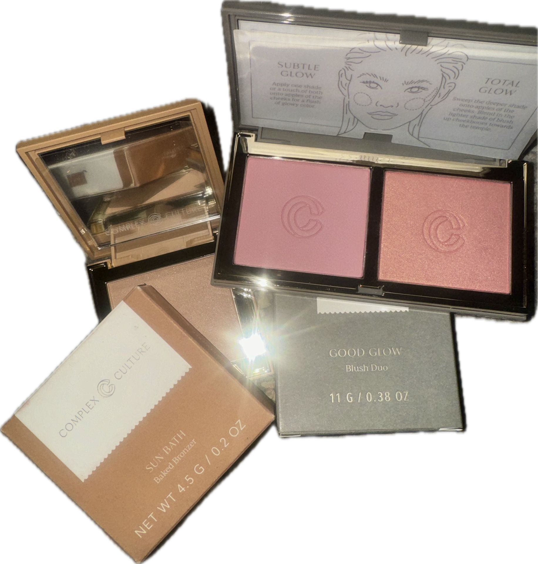 NWT Complex Culture Glow Blush Duo & Sun Baked Bronzer Bundle