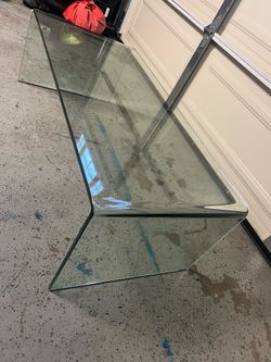 Waterfall Bent Glass Coffee Table