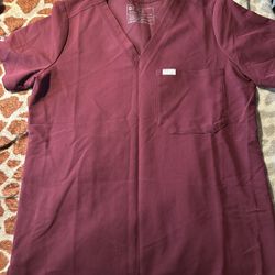 Scrub Set Wearfigs Burgundy