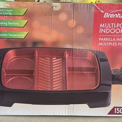 NEW IN BOX Brentwood Multi-Portion Electric Indoor Grill.