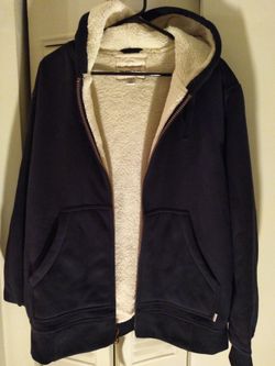 Brand New Weatherproof Men's Vintage 1948 Full Zip Long Sleeve Fleece Hooded Jacket Large $40