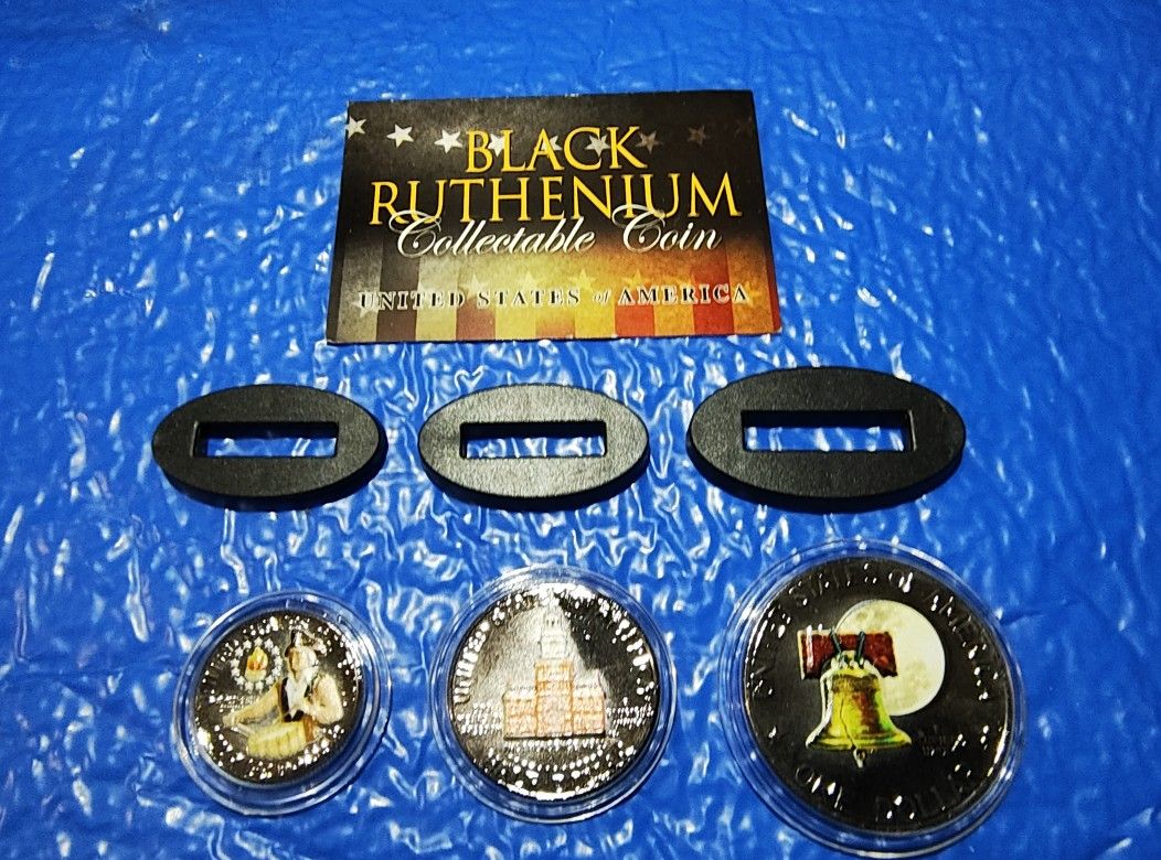 Great Gift Three Piece Bicentennial Colorized Coin Set
