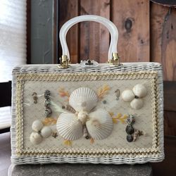 Vintage | Charming Princess Wicker Purse By Atlas