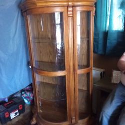 Solid Old China Cabinet 