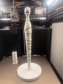 3-D mummy paper towel holder