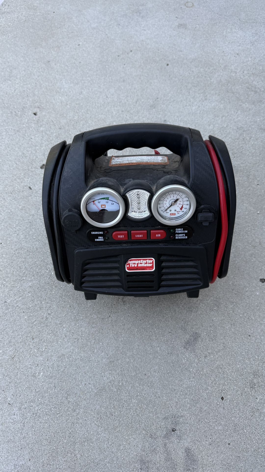 PowerStation PSX-3 18Ah Jumpstarter with Air Compressor Tire Inflater, DC Outlet