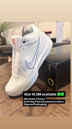 Size 10.5M Nike Kobe 4 Protro Draft Day Pack Cleveland Cavaliers (Opened Packaging)