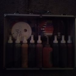 Assorted Hair Color Set With Metal Case Good Condition $8.00