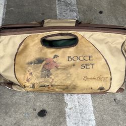 FRANKLIN Lawn Bowling BOCCE Set Complete RICCARDO FIRENZE 