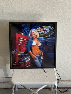 NASCAR / Busch Backlit Sign