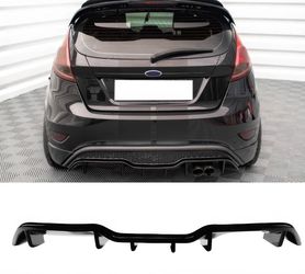14-19 Ford Fiesta ST & ST Line Rear Bumper Diffuser Gloss Black