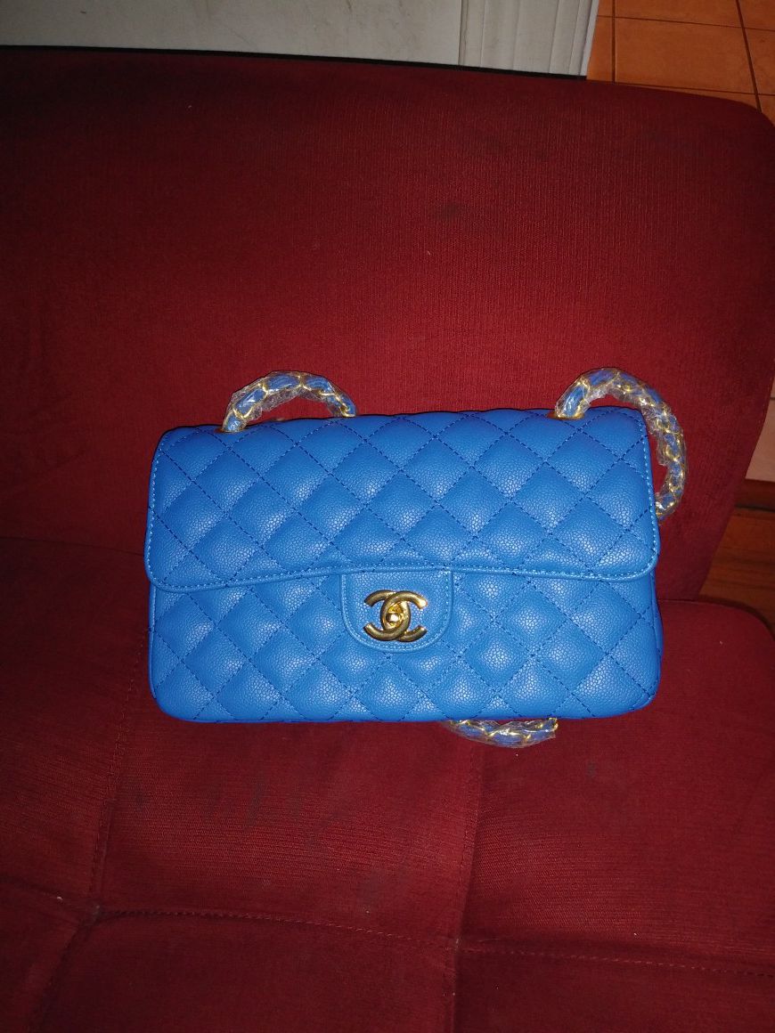 Electric blue purse
