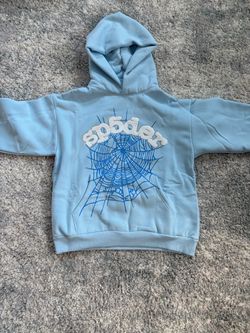 Sp5der Baby Blue Hoodie