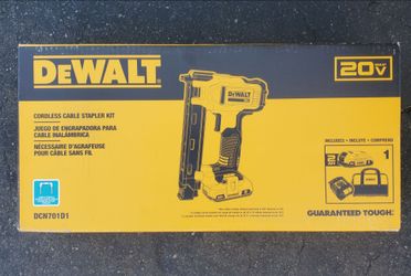 DEWALT 20V MAX Cordless Cable Stapler Kit + Battery & Charger (DCN701D1)