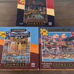 Dowdle Kansas City Amsterdam Puerto Vallarta 500 Piece Cardboard Jigsaw Puzzle