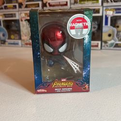 Hot Toys Cosbaby Iron Spider Web Shooting Magnetic spiderman Avengers Infinity