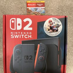 New Nintendo Switch 2 Bundle w/ Mario Kart 12-month individual online membership and Expansion Pack