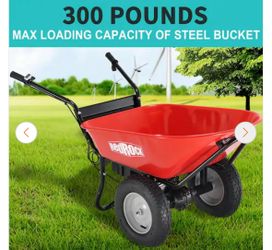 BRAND NEW 24-VOLT 180-WATT WHEELBARROW UTILITY CART ELECTRIC BARREL