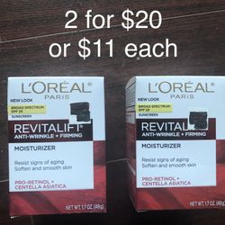 Loreal Revitalift Anti-Wrinkle + Firming Moisturizer/ Lotion 2 for $20 or $11 Each
