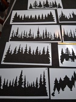 Forest stencils -  $2 each