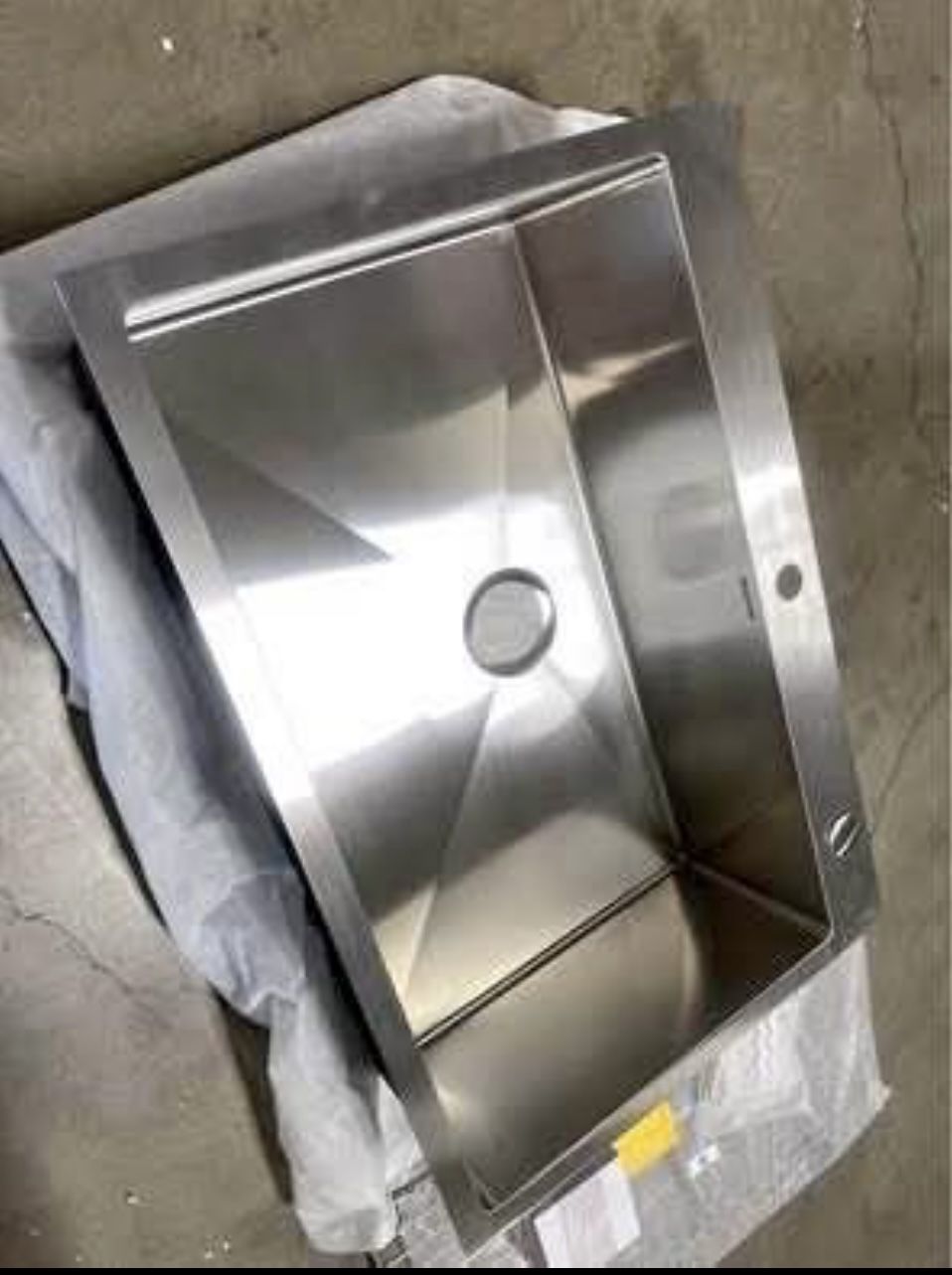 New MENSARJOR 33 Inch Workstation Ledge Handmade Undermount Kitchen Sink Stainless Steel 16 Gauge