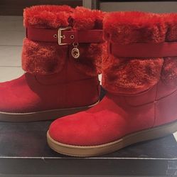 GBG Los Angeles Red 'Adlea' cold weather boots - Size 6M - Worn once