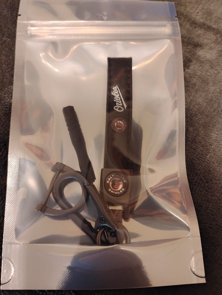 Black Orioles Keychain NEW