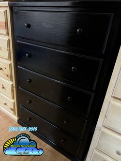 Jumbo pinewood black chest cajonera nueva new mueble
