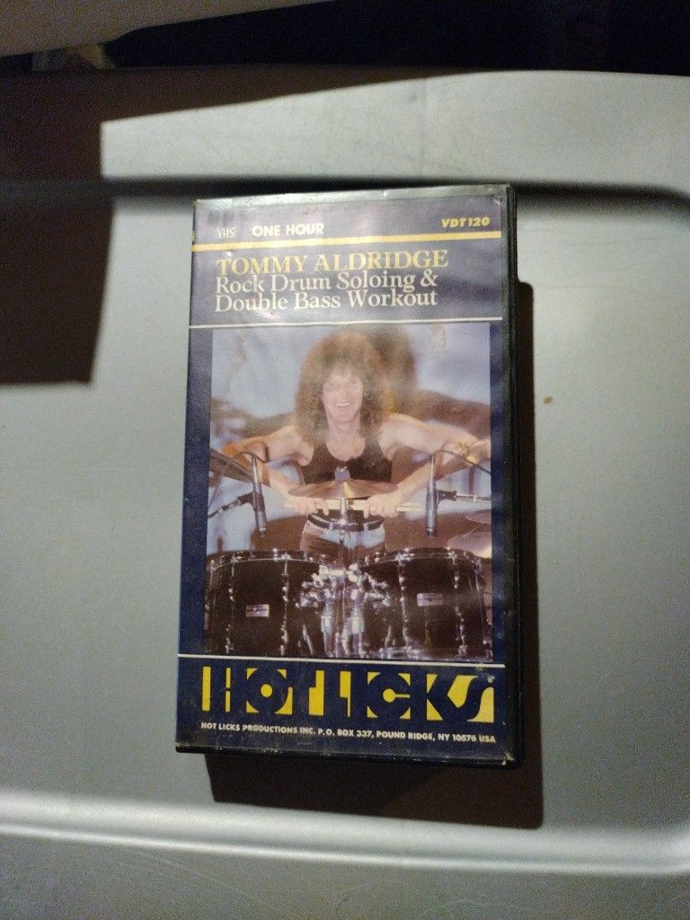 Vintage Rare Tommy Aldridge VHS Drum Workouts