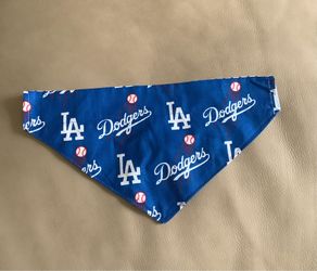 Heather Sue Sews LA Dodgers Dog Bandana 13in