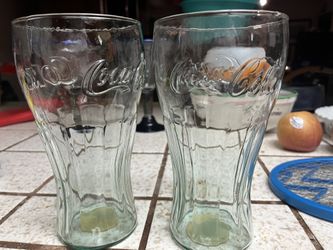 32 Ounce Coca Cola Glasses & $4 For Both