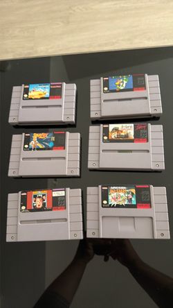 SNES Game Cartridge Lot of 6