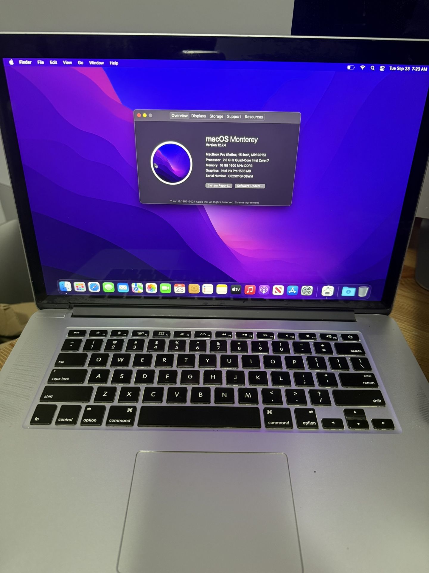 15’inch Macbook Pro