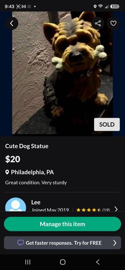 Cute Dog Statue