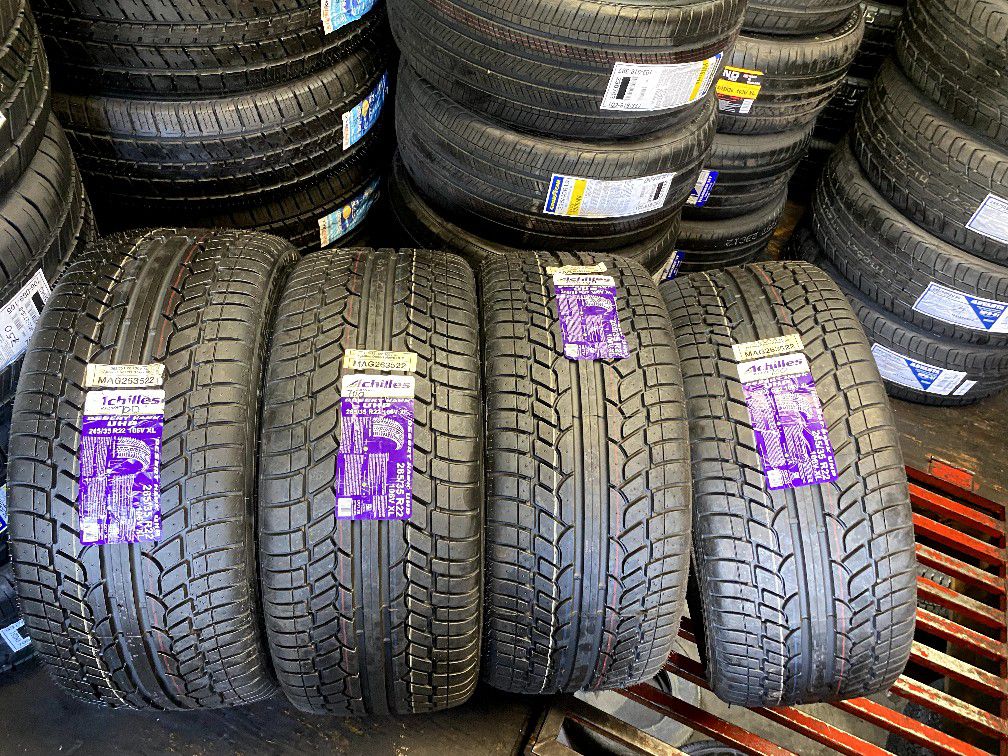 set of four new tires 265/35R22 ACHILLES