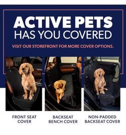 Dog Car Seat Cover for Back Seat, Waterproof Pet Hammock Protector, Durable Nonslip Seat Protection SUV Truck, Standard 53"x56"