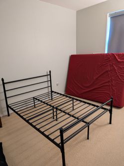 Full mattress and bed frame