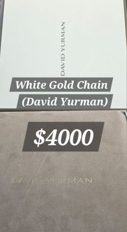 David Yurman White gold chain
