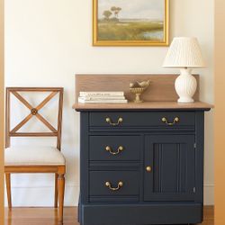 Antique Wash Stand cabinet 