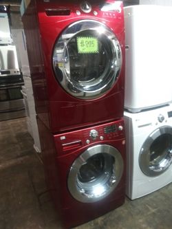 LG 24 in front load washer and dryer set working perfectly
