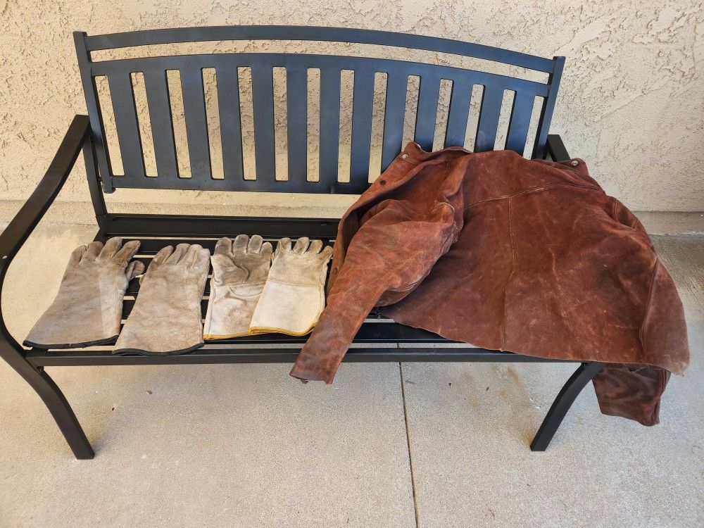Welding Jacket, 2 Pairs Gloves