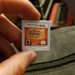 Authentic Nintendo 3ds Pokemon Sun Game Mint Condition Working Perfectly 