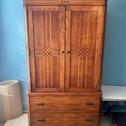 Solid Wood Armoire w/ Drawers