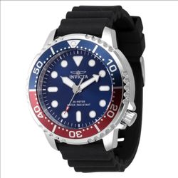 Invicta Men's 47222 Pro Diver Quartz 48mm 3 Hand Blue Dial Silicone Watch