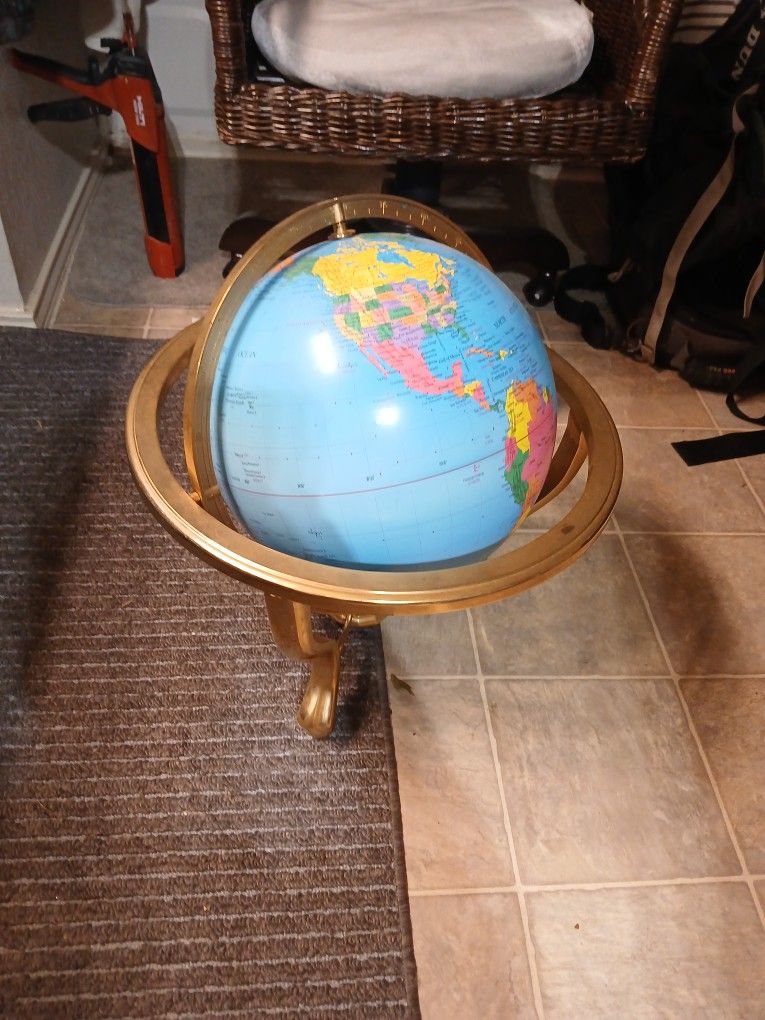 Vintage GEMSTONE World Globe