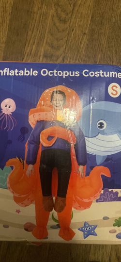 Octopus inflatable costume size S kids