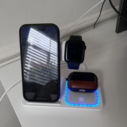 Iphone Charger, 3-1 Wireless 15W Fast Charger 