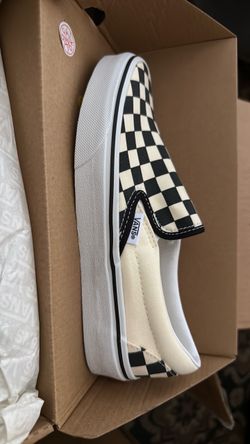 Vans checkered white and black size 4.5 men 6